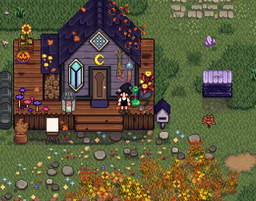 Shania_ttv's tweet photo. i am absolutely in love with my witchy stardew farm 💜 https://t.co/7Gjgt4DGep