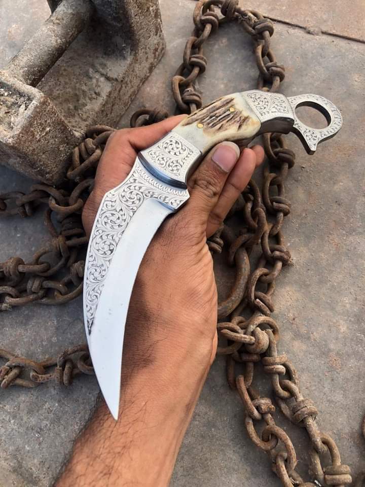 R&R Collections (@randrcollectio2) on Twitter photo New Handmade Custom Hunting Karambit knife Available For Sale New Handmade Custom Hunting Karambit knife Available For Sale