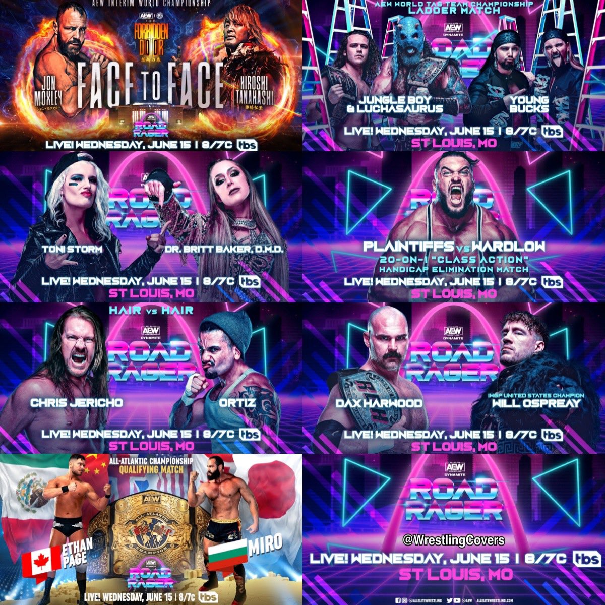 Tony Khan went crazy today!🔥

Here’s the updated lineup for #AEWDynamite  #RoadRager