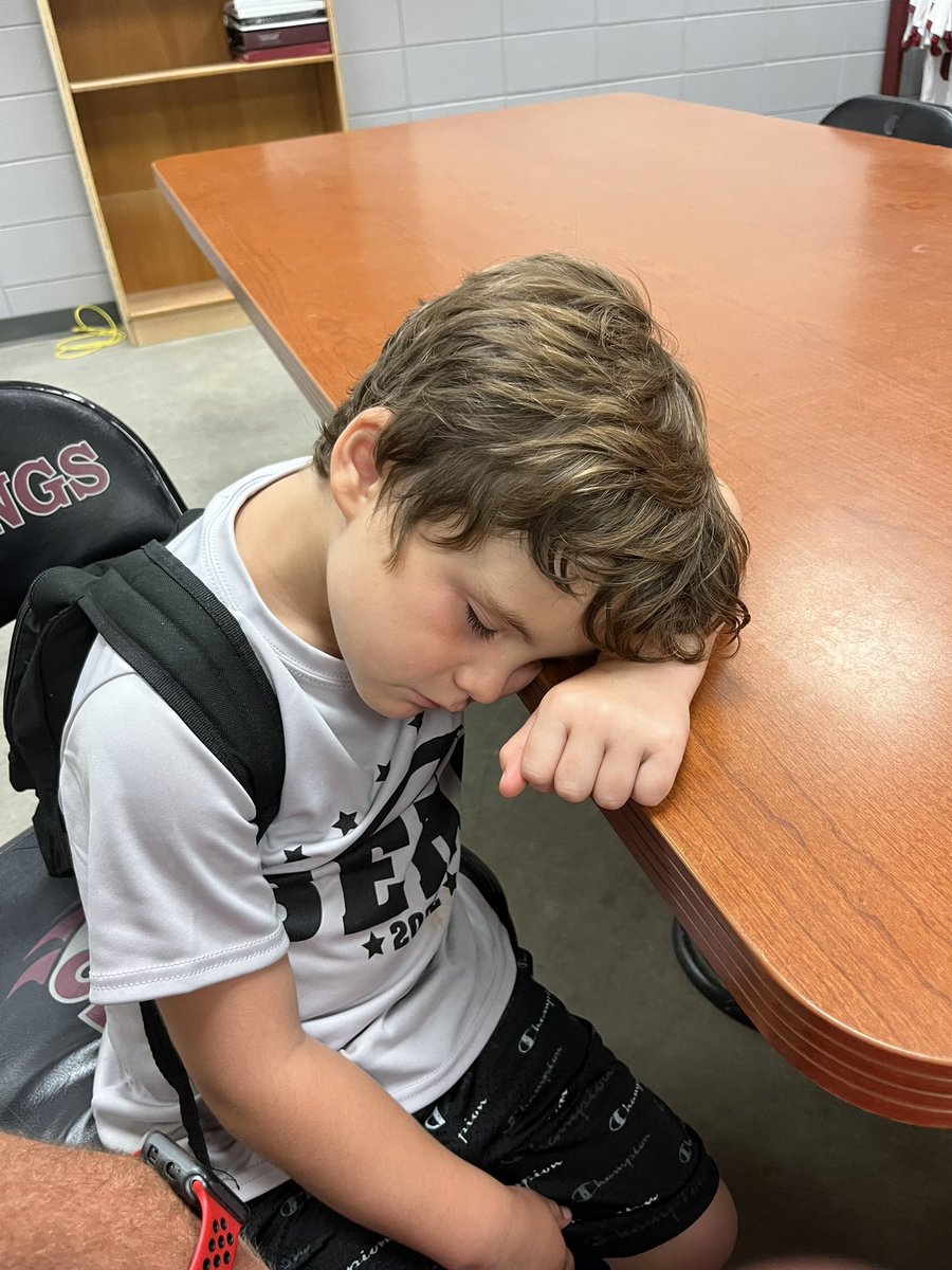 Soccer Camp then sitting in coaches meetings=Jhett Out! 💤 <a href="/SoHamBoysSoccer/">SEHS Boys Soccer</a>