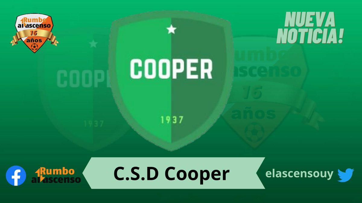 #CooaUruguay 

Tacuarembó FC 🆚️ Cooper

<a href="/TacuaremboFC1/">Tacuarembó Fútbol Club</a>  <a href="/CooperCsyd/">CSyD Cooper</a>