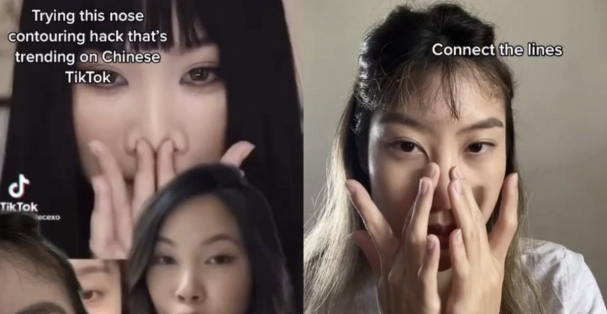 DailyVanitySG's tweet image. Is this the easiest nose contouring hack ever? We tried it ourselves: dv.sg/B4w0K #nosecontour #nosecontouring #contouringhack #makeuphacks