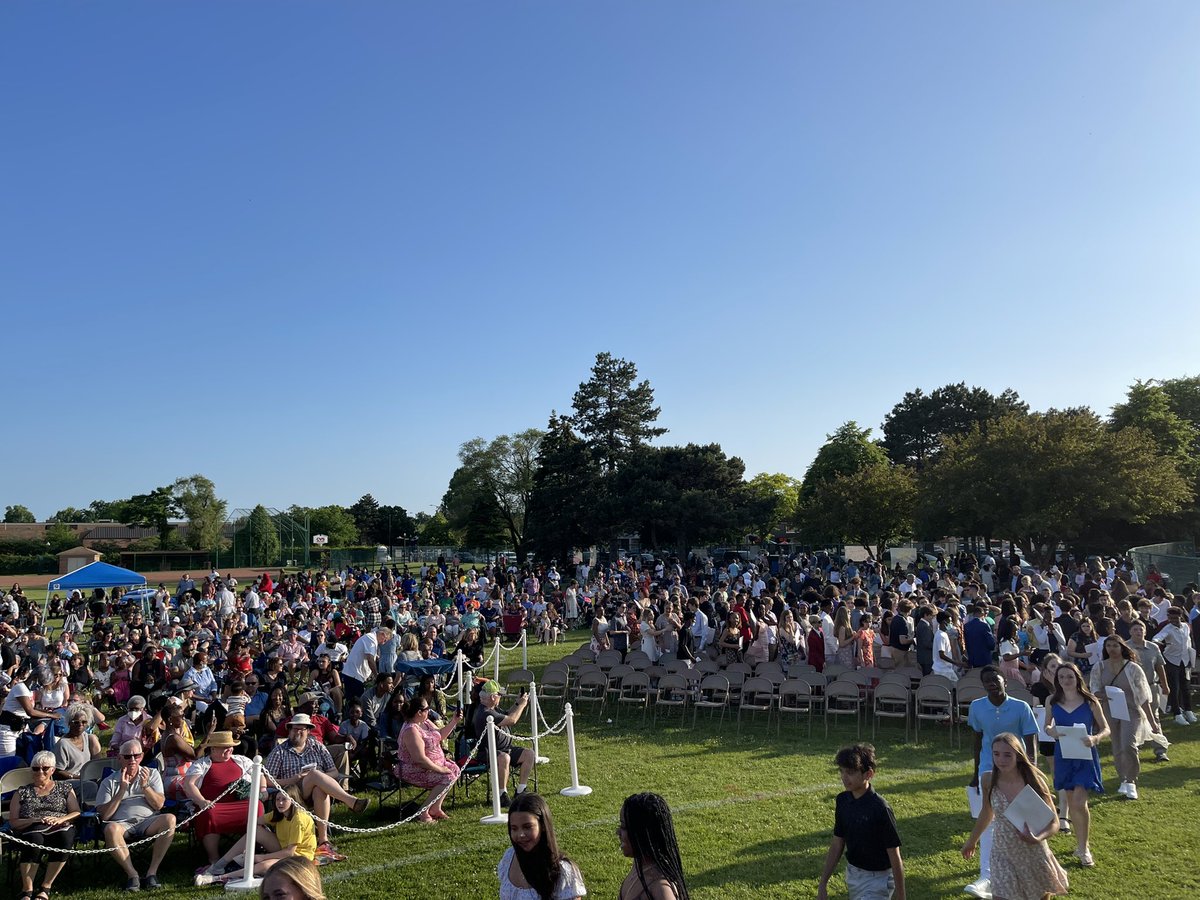 KennethMilch's tweet photo. The sun sets on 8th grade for our Parcells Panthers with a HUGE crowd for tonight’s promotion ceremony. Wishing you all the best in high school! https://t.co/DRN9vfQPhs