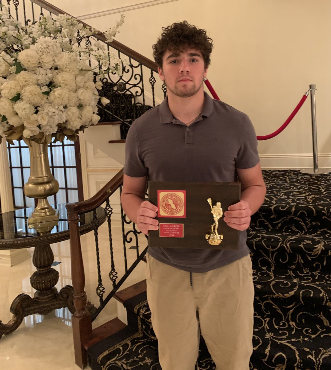 wvlaxboosters's tweet photo. Cole Wolford officially accepted his First Team All County Award this evening.  Congratulations again Cole! https://t.co/hXOGnEMif6