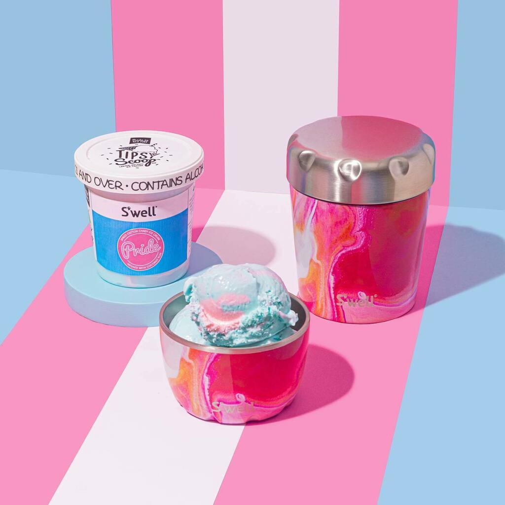 NYTAG is proud to announce our collaboration for #pridemonth with @tipsyscoop who teamed up with <a href="/swellbottle/">S'well</a> to create a limited-edition
cotton candy PRIDE flavor infused with coconut rum! 

This pink &amp; blue swirled flavor &amp; was inspired by the colors of the trans pride fla…