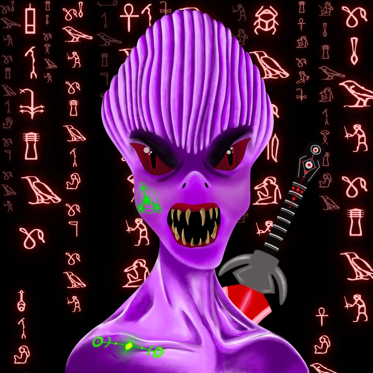 A young Bomani foot soldier receives his first tattoo signifying his first interstellar jump.

A moment not for the faint hearted.

#FreeMint #NFTCommmunity #ComingSoon #free #Crypto #StarWars #Starfield #EthereumNFTs