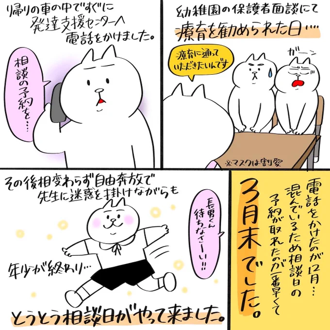 ①長男が療育に通うまで

現在療育に通うために色々と動いています。その過程をご紹介出来たらと思います!※自治体などによって異なる部分はあるため軽く参加程度にご覧ください。

#発達障害 #育児絵日記 