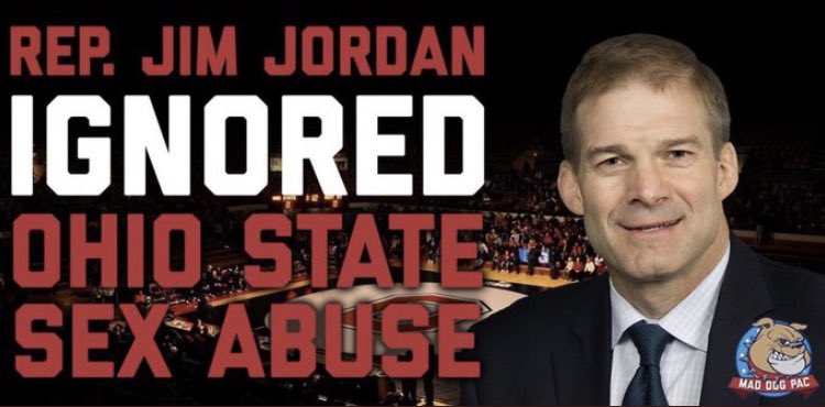 RealTamie's tweet photo. Wrestlers at The Ohio State University accused former Assistant Wrestling Coach Jim Jordan (1987 - 1994) of knowing about sexual abuse and keeping quiet!

I want to take down Jim Jordan, but I need your help.

Chip in $10, $25, $50, $100, $250 or more: https://t.co/xLBp1kPI9M https://t.co/B3ofspPUrv