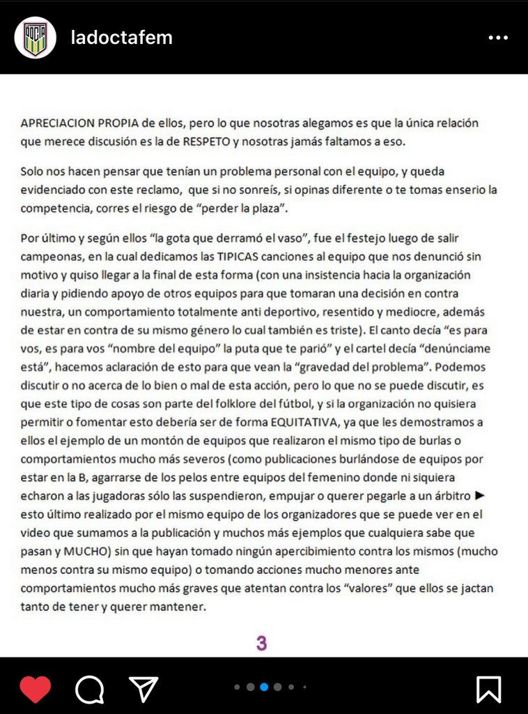 Micaapedernera's tweet photo. nos echan sin motivo alguno #futbolfemenino #descargo LA DOCTA SIEMPRE🫶🏻👇🏻 https://t.co/NDtegJH0jz