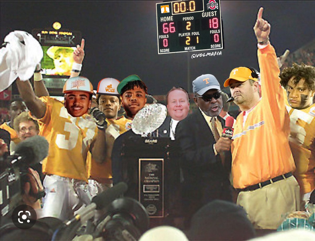 VolMafia's tweet photo. I’m no nostradamus but hey, I feel it. 🍊#GBO🍊 #volmafia #RockyTop @nico_iamaleava8 @carnelltate_ @FrancisMauigoa @chandavian23 @AustinPriceless bring the vols back on top! https://t.co/5FJRyzz4tO