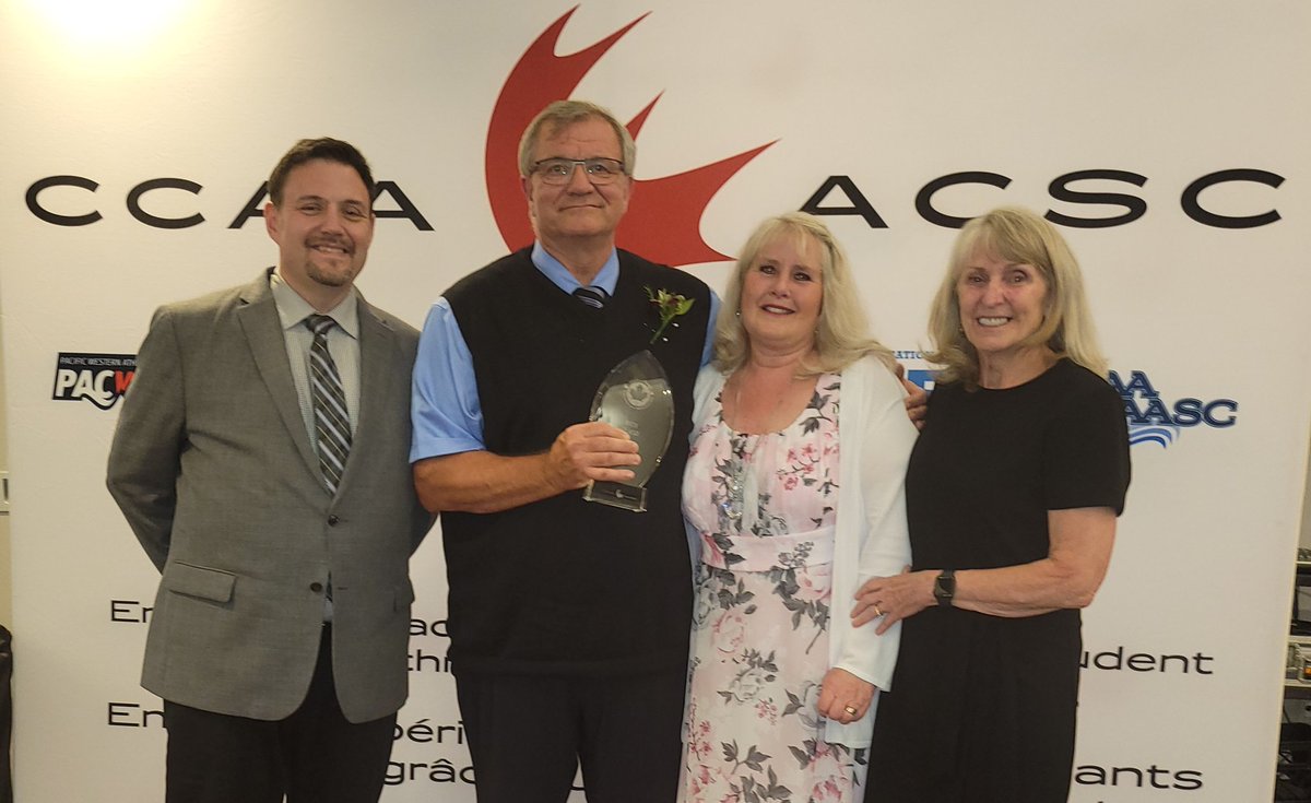 CCAAsportACSC's tweet photo. Rick Plato, inducted into the CCAA Hall of Fame in the Coach Category! 🇨🇦 
#CCAApride https://t.co/mqAfsybJ5N