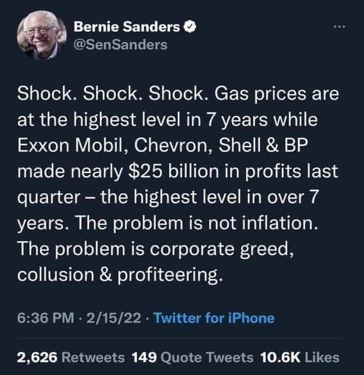 doggypeg87's tweet photo. #oilprofits #gouging #inflation https://t.co/I3Fds7U3Kr