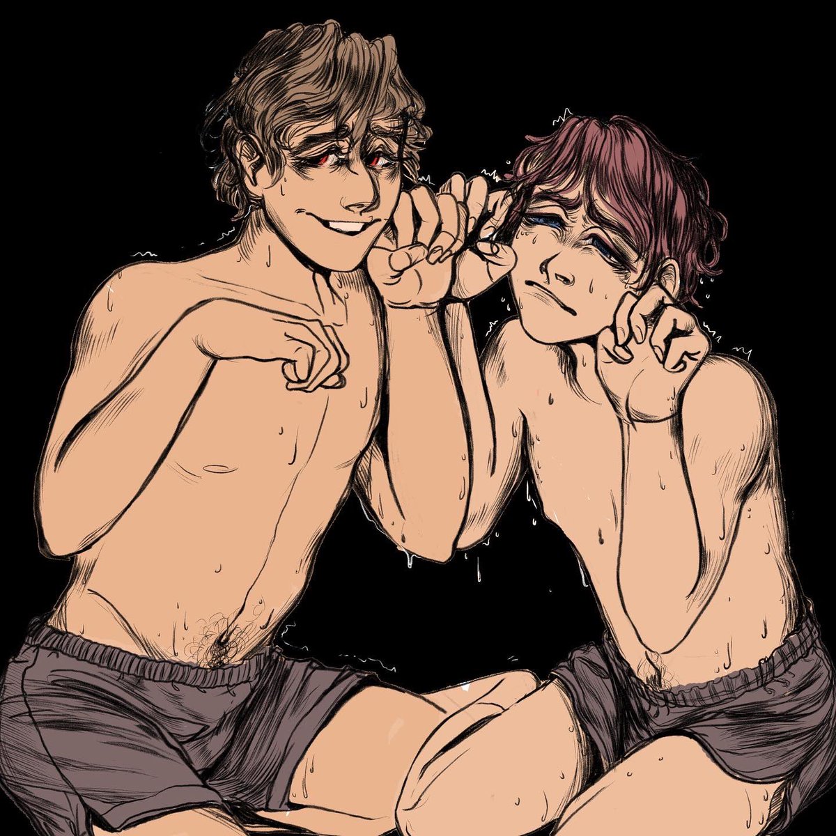 Aloeprince's tweet photo. Drawings from when I had hives in January! https://t.co/VNSZh1AmOm