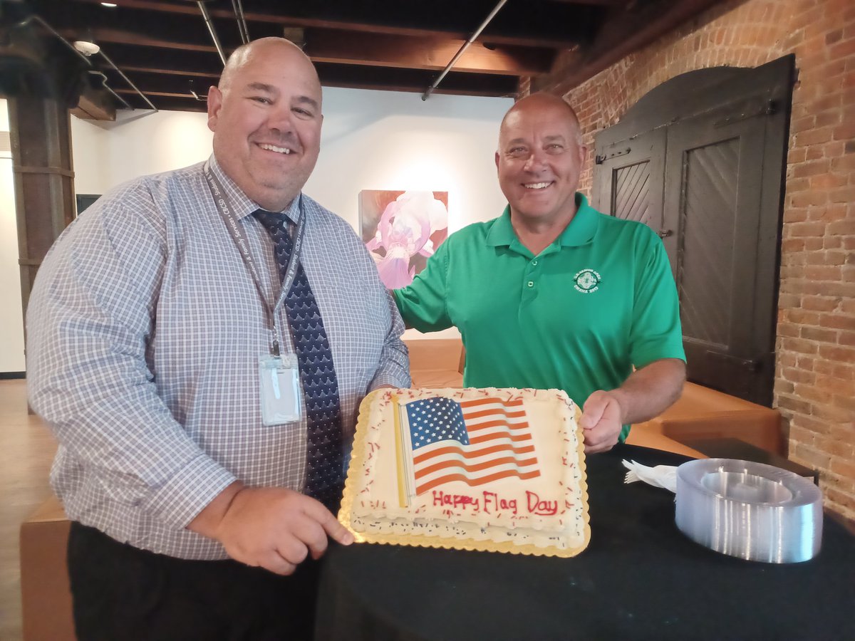 TimotyHamilton's tweet photo. Celebrating  Flag Day during our administrative retreat. @novotny_jeff https://t.co/doGORhOwgE