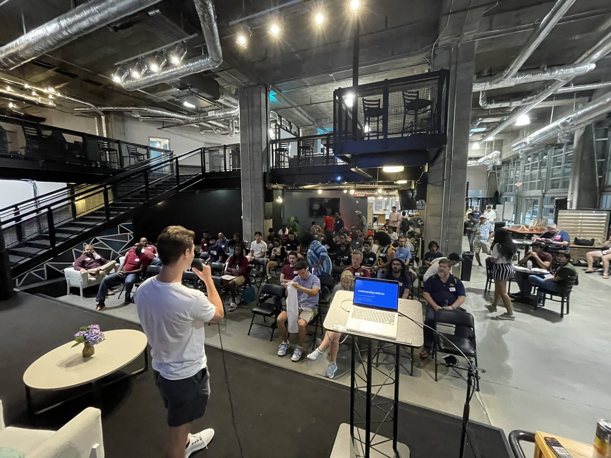 thealexturley's tweet image. I am absolutely lost for words.

I want to thank everyone from the bottom of my heart who showed up, it means a lot to me.

Today is the two month anniversary of being an advocate and also my first event.

Definitely felt the energy in the room tonight.

Thank you. ❤️ #Chainlink