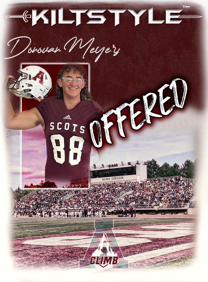 So thankful to receive an offer from <a href="/AlmaScotsFB/">Alma College Football</a>! Huge thank you to <a href="/Coach_Tahaney/">Jake Tahaney</a> and <a href="/CoachCouchAlma/">Jason Couch</a>.