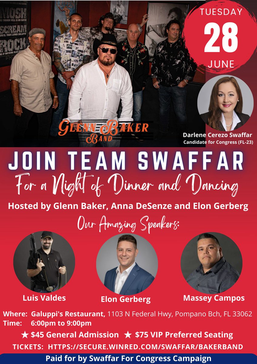 Tickets are going fast. Only 40 Seats Left! secure.winred.com/swaffar/bakerb…