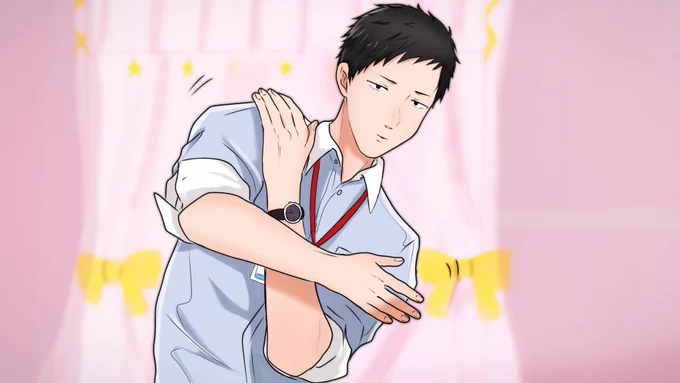 「首が痛い」のときのここの振り付けと顔が好きすぎたので描いてしまった

#社築納品物 