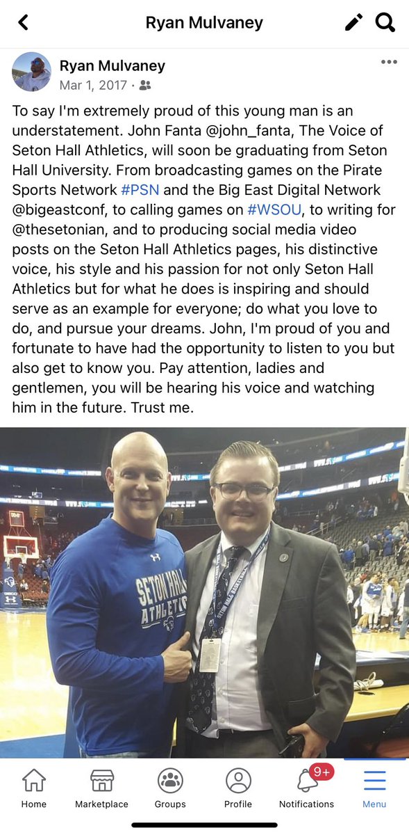 ryanpmulvaney's tweet image. Couldn’t have happened to a better or more deserving person! Congratulations @John_Fanta!
A look back to my March 1, 2017 FB post. As I’ve always described John, he has the “it” factor. Proud of you, my friend.
“Do what you love to do, and pursue your dreams.” Onward!!
#johnfanta