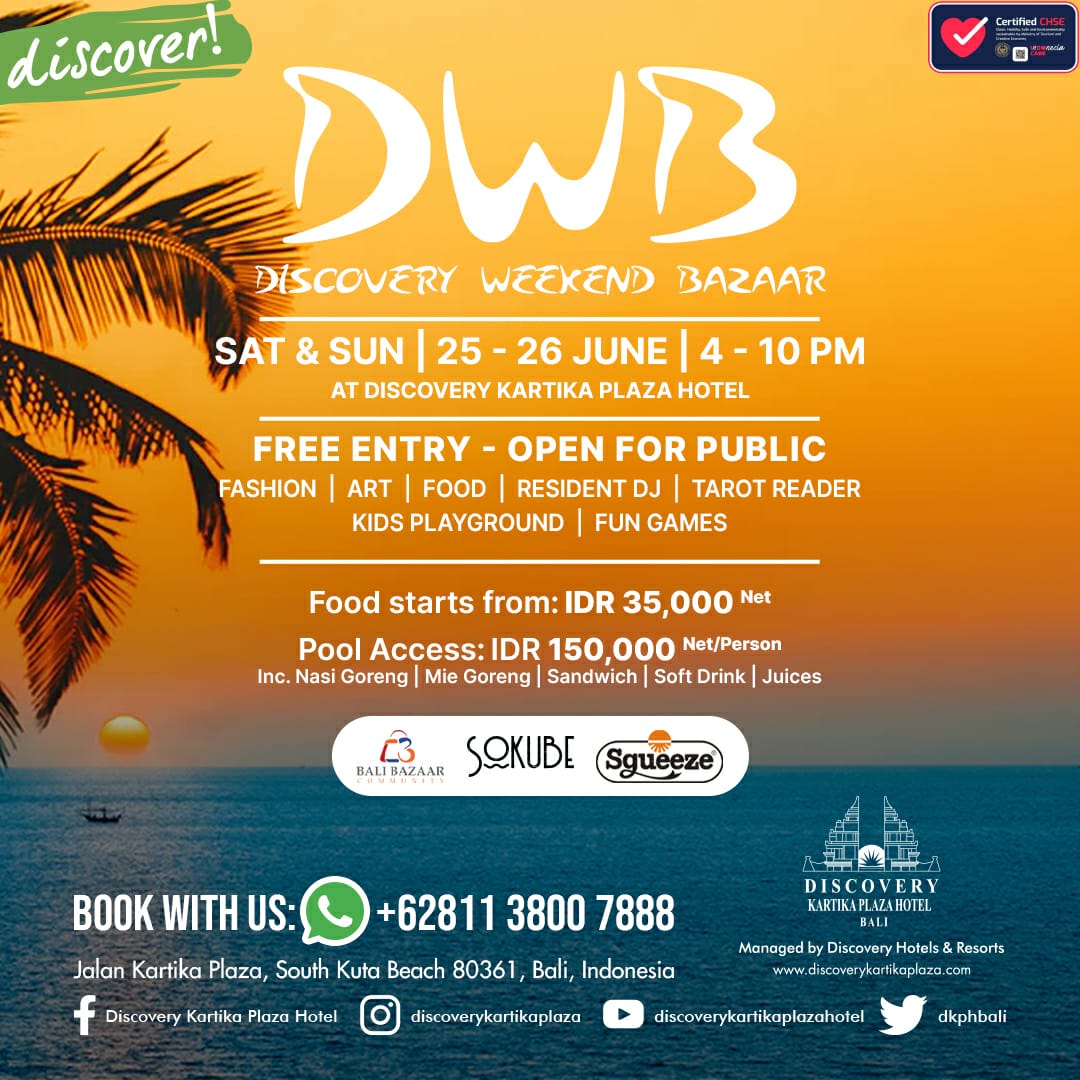geg_wisuda's tweet photo. #weekendbazaar
#weekend
#holiday
#discoverykartikaplazahotel https://t.co/WcdrVgKIs8