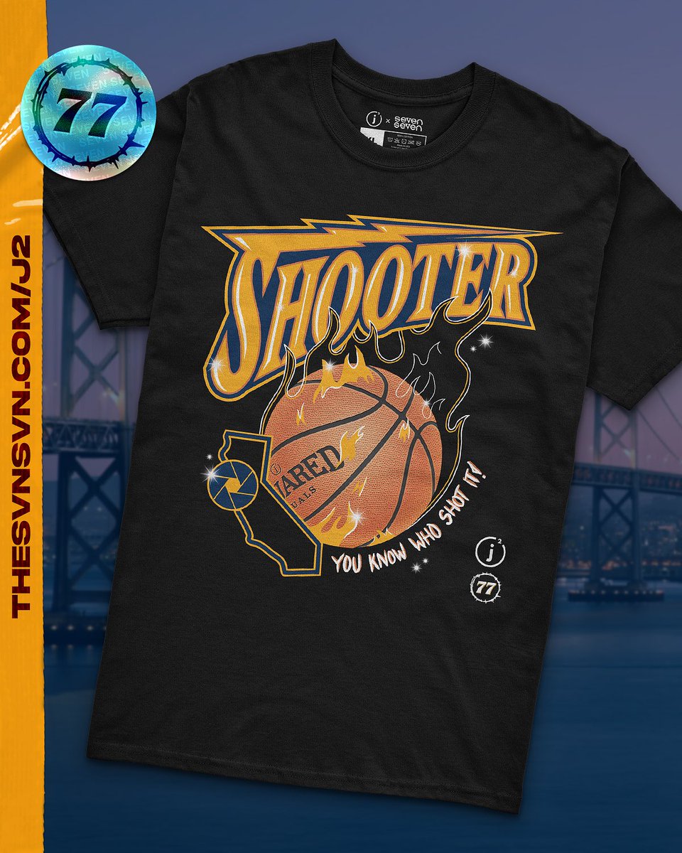 _JordanJimenez's tweet photo. You Know Who Shot It ⚡📸
The Shooter Tee is available now!Hyped to collab with @theSevenSeven. One of the things that I’m really proud of is the fact that everything that I’ve built I did from Home and with the team that I grew up loving. https://t.co/sIHcQeEnk1 https://t.co/18NChiZQu0