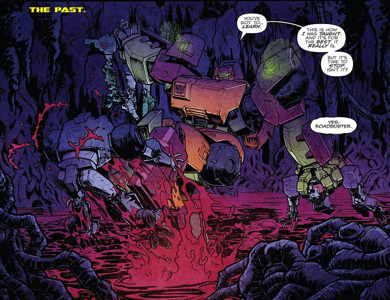 Diamondbolt7's tweet photo. the Transformers series is very dear to my heart because in the span of a month you had the Rescue Bots travel into a video game and the Wreckers having to confront the various war crimes they have committed https://t.co/DyqHi0NLAU