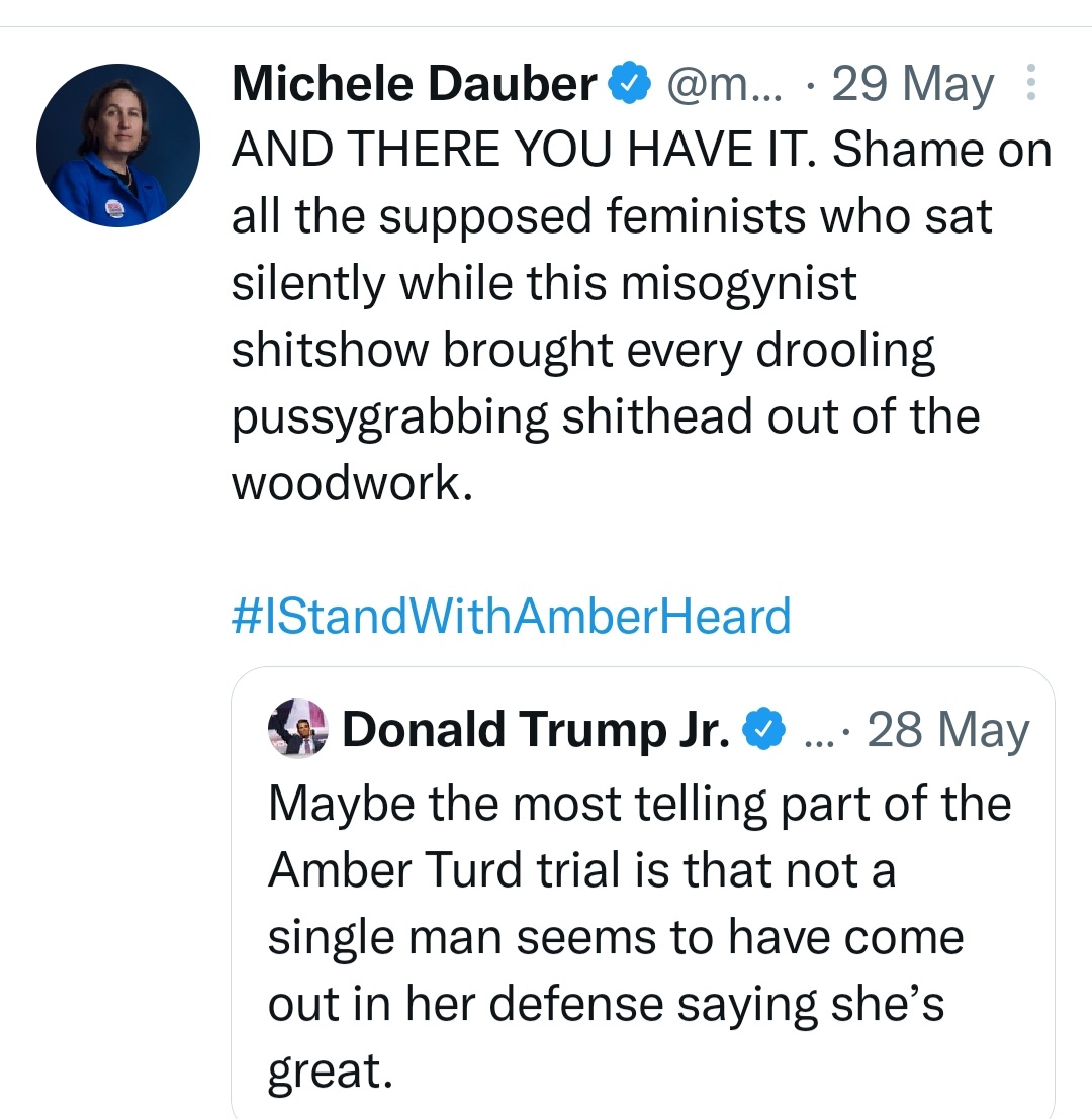 Ptown49's tweet photo. Michele Dauber @Stanford I would expect more from a Professor 2 be able 2 debate or defend her ideas w/intelligent replies. Cussing&demeaning people shows a basic lexicon of an angry bitter woman.I hope y don't belittle yr husband the way y do other Men
#hatefulspeech #MeToo https://t.co/yfI5BiKCUa