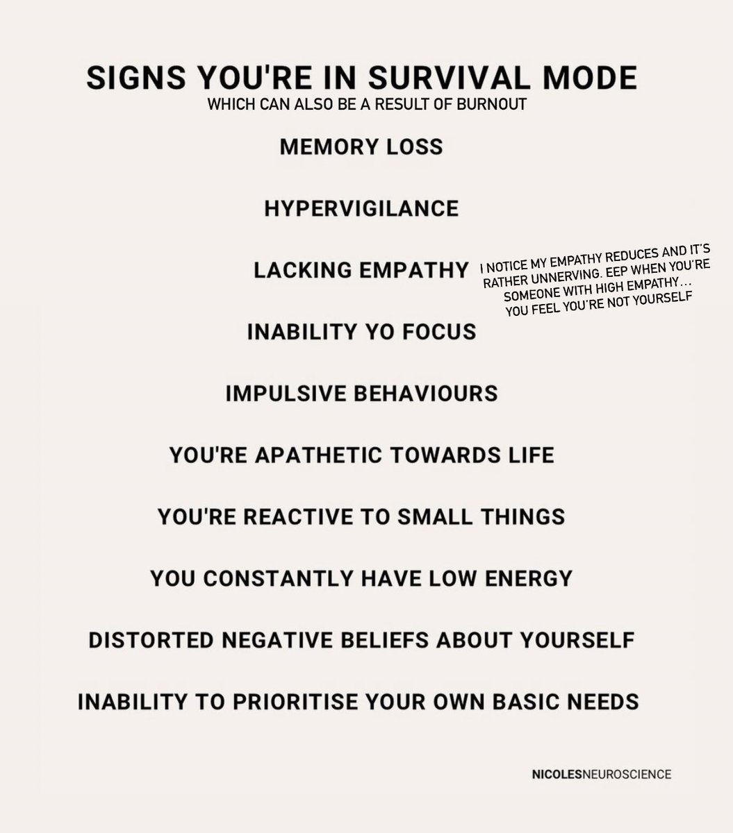 Eclecticakemix's tweet photo. Trigger warning ⚠️
#emotionalhealth #mentalhealth #depression #anxiety #bpd #adhd #hiddenillness #hsp #autism #trauma #healing #nicholesneuroscience #survivamode https://t.co/KIBbAyKznD