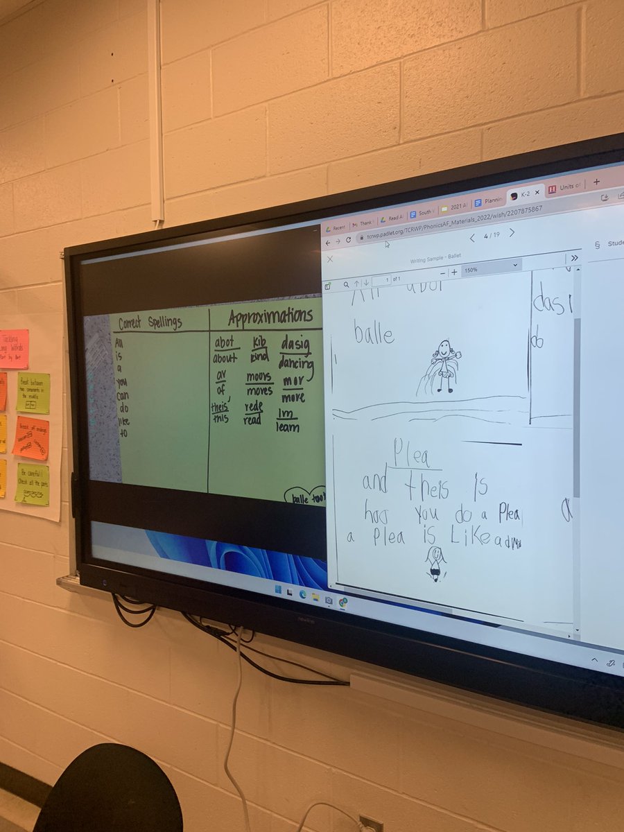 Todays #TCRWP / South-Western homegrown highlight: Writing Records! Analyzing students spelling to better understand their phonics capability and needs and planning targeted next steps. So fun teaching with @BrittanyNocito