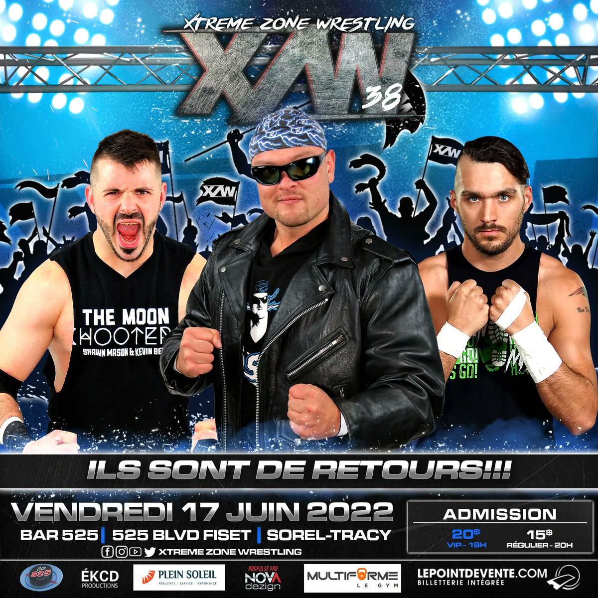 They're back !

🎟 Billet Régulier - 15$
🎟 Billet VIP - 20$
lepointdevente.com/billets/xzw38