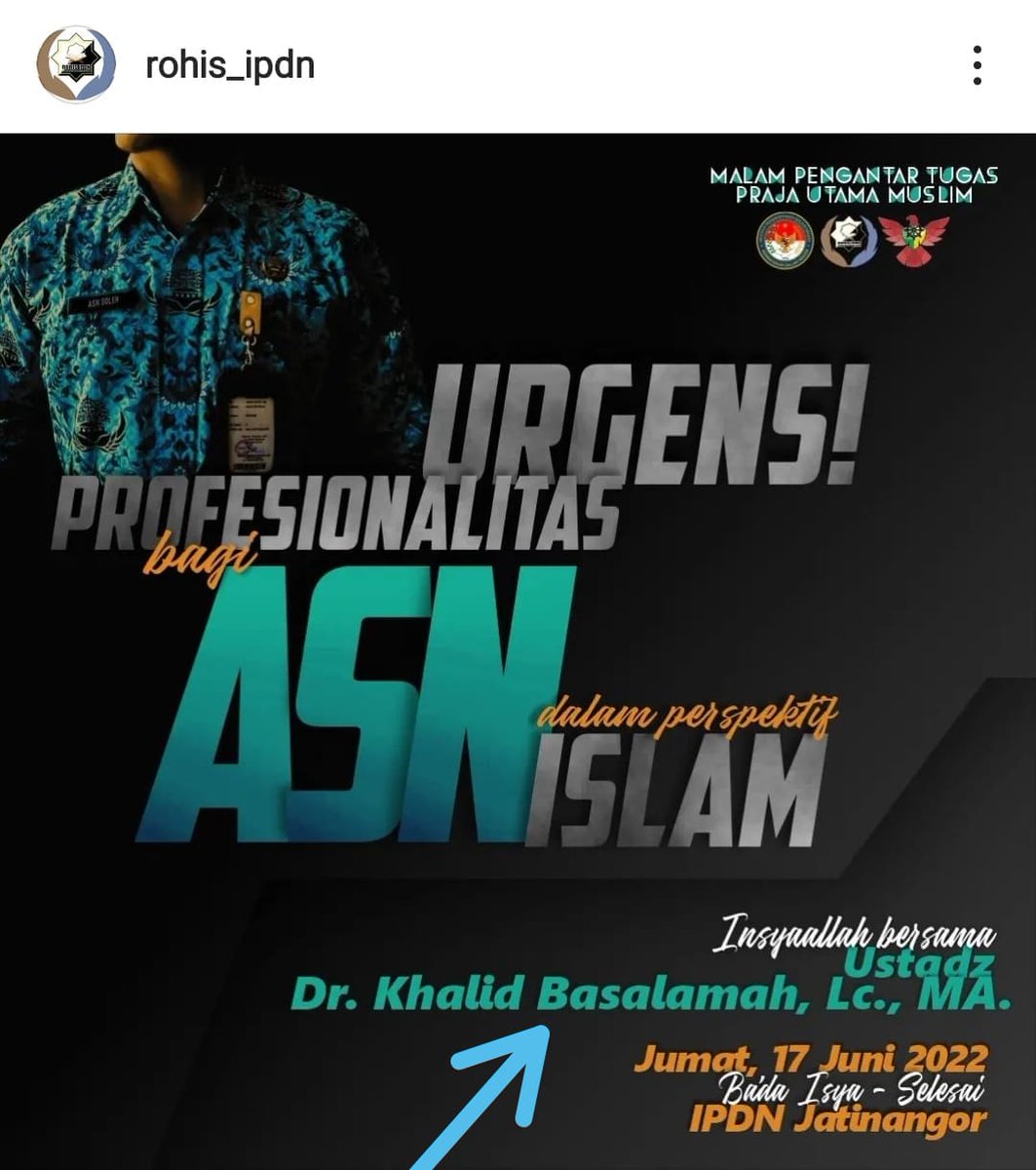 _Menunggu kekuatan netijen utk menggagalkan acara diatas👆_.                                 *IPDN Kemasukan Wahabi*                                                                            *Tolak Khalid Di IPDN*             *Viralkan.....!!!*
#kemendagri