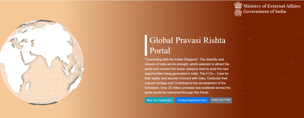 HCICanberra's tweet photo. Govt of India has launched Global Pravasi Rishta Portal for Indian Diaspora. Members of Indian Diaspora and diaspora organizations are invited to register themselves at  https://t.co/Cbpj7ACOW0

Registration manual: https://t.co/2nIGw1TwNb https://t.co/Me0YKCWxJX