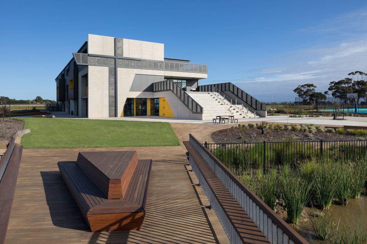 PrimaryPhotos's tweet photo. A few things to consider when planning a photoshoot. 
What are the features you want to highlight to potential future clients? 
When is the lighting best to highlight these features?

Iona College Geelong photographed for Kildare Construction Group https://t.co/WRh8sC4QIx