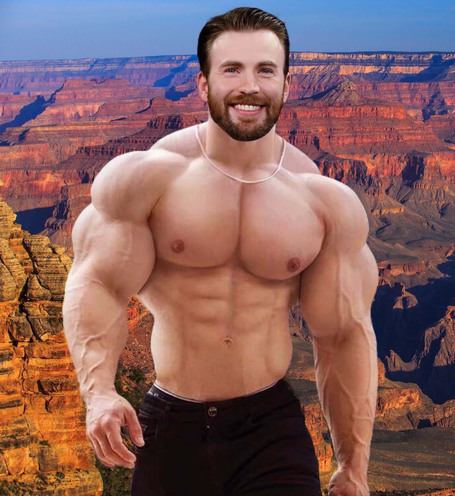 chris evans muscle gain