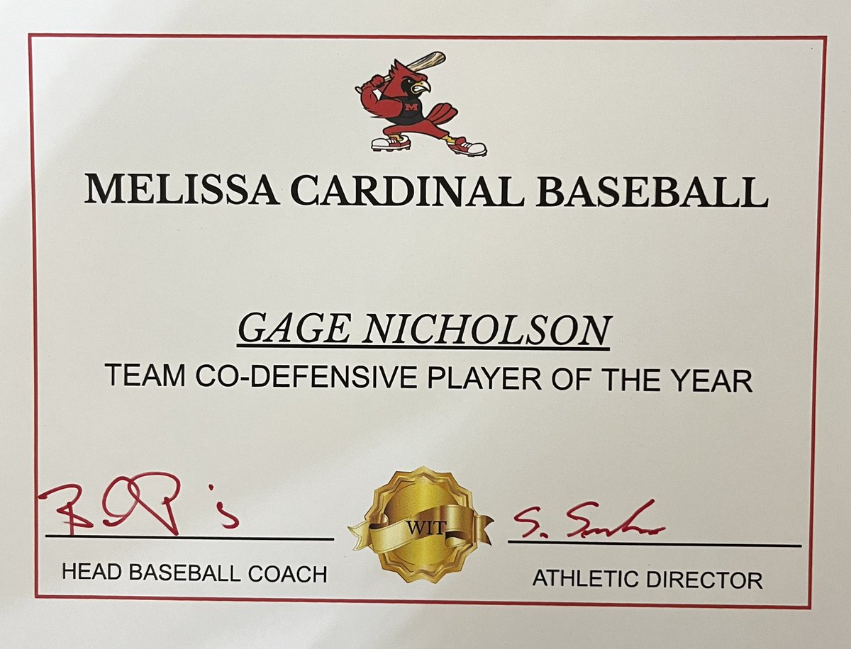We had a great run this year! Goodbye sophomore year. Here comes junior year competing in 5A. 1st team All District.  #WIT <a href="/GageNicholson22/">Gage Nicholson</a>