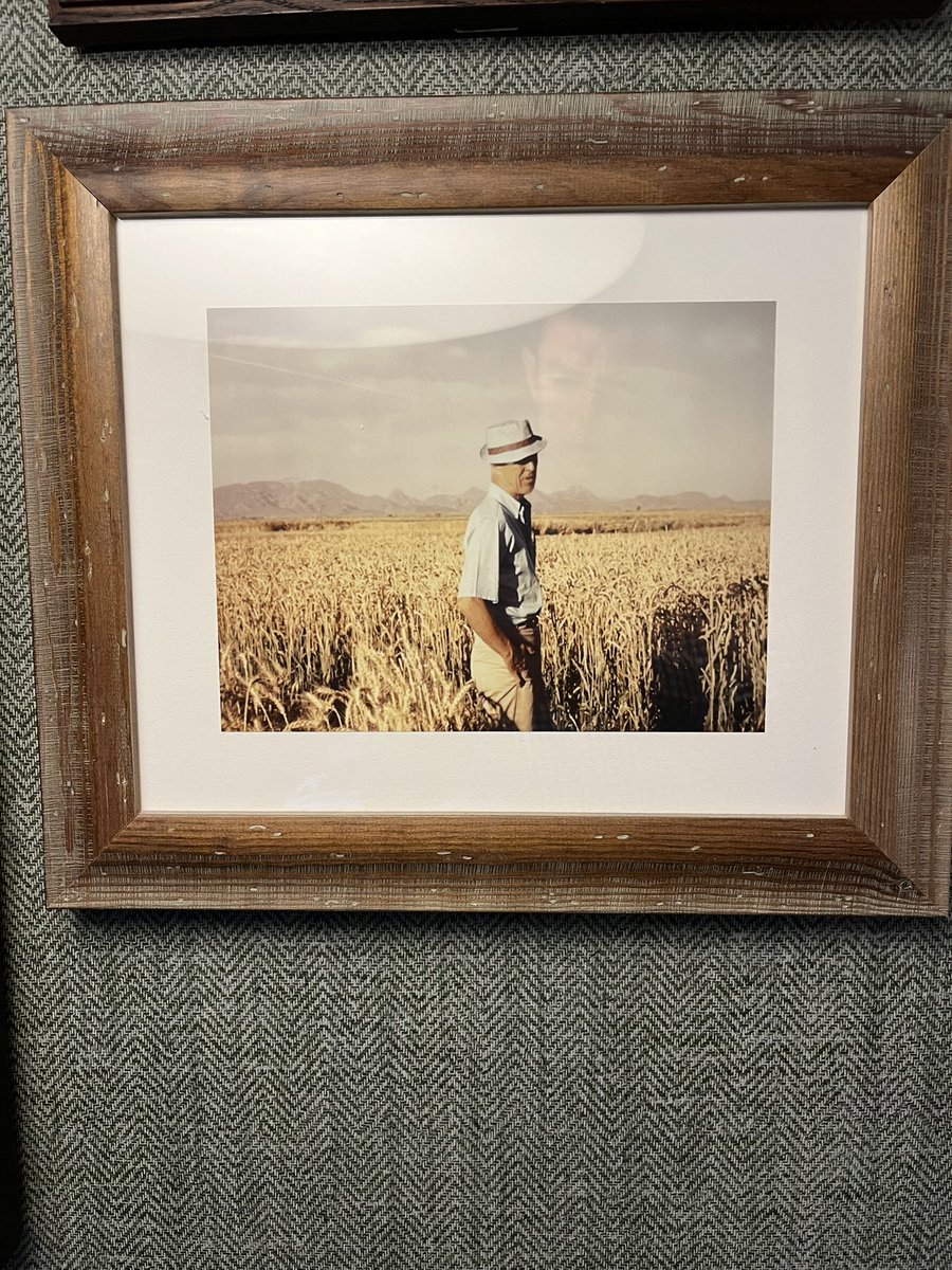 Arrived at @GraduateHotels to attend @InnovaForum to find a framed photo of @UMNews grad #NormanBorlaug on the wall. An inspiration to each of us working to feed a growing population!