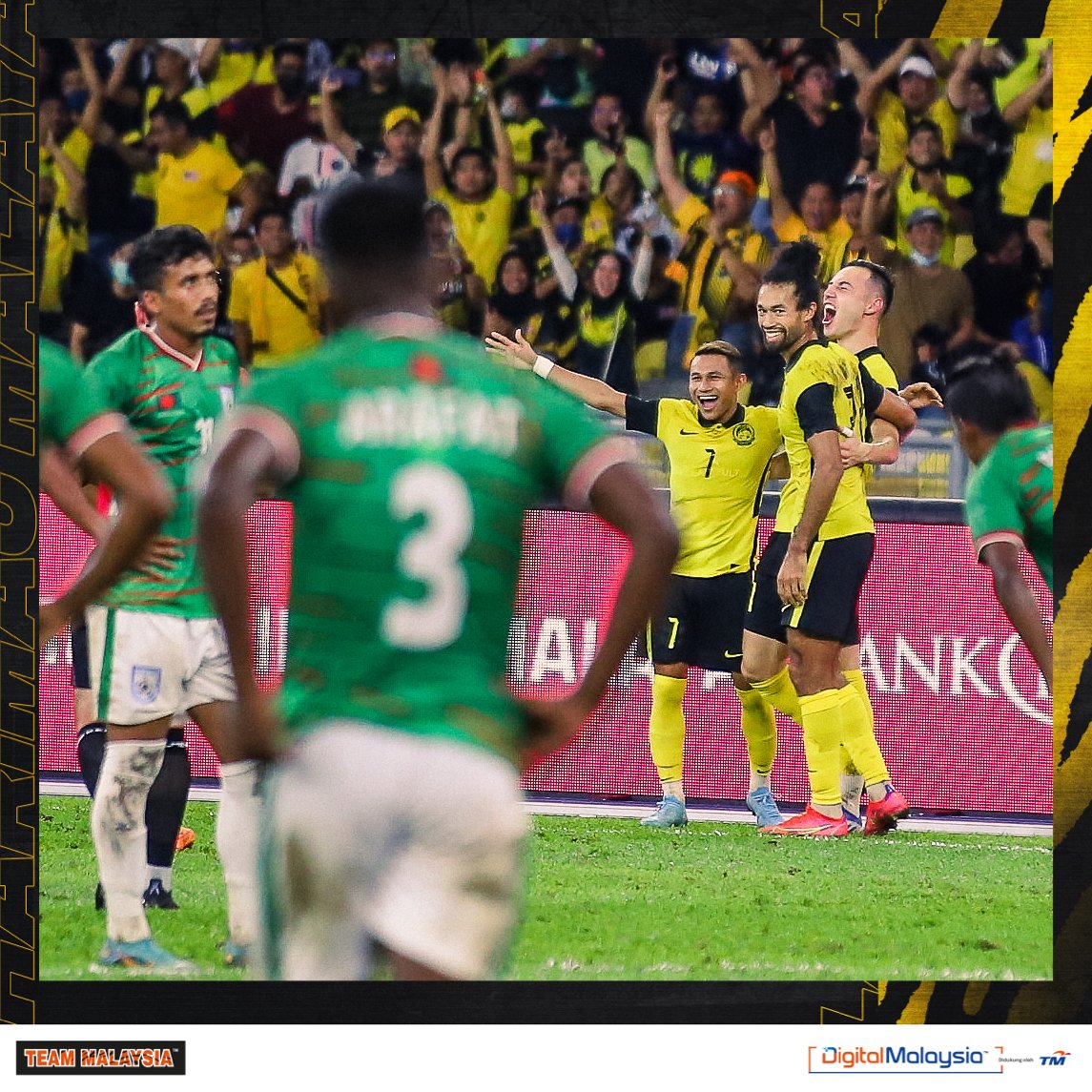 UnifiSports's tweet photo. MOTM untuk perlawanan #MASvBAN β
Menjaringkan gol peribadi pertama untuk #HarimauMalaya β
Kami mulakan hari ini dengan πΈ @Djcools_21. Dia buktikan kepada semua dia memang bermain demi lencana di dada! βπ» π²πΎ#AsianQualifiers #KamiTeamMalaysia https://t.co/bQ7sTCsEPV