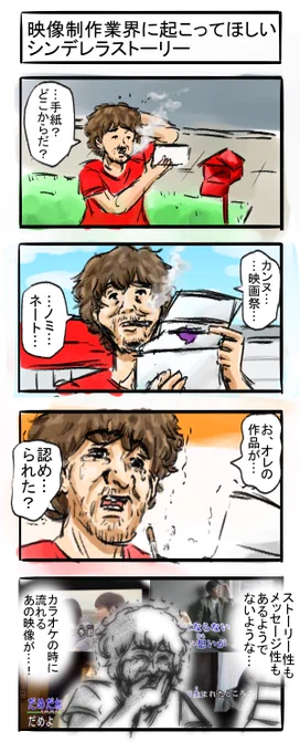 クリエイター四コマ#4コマR #漫画が読めるハッシュタグ #四コマ漫画  #動画 #カラオケ 