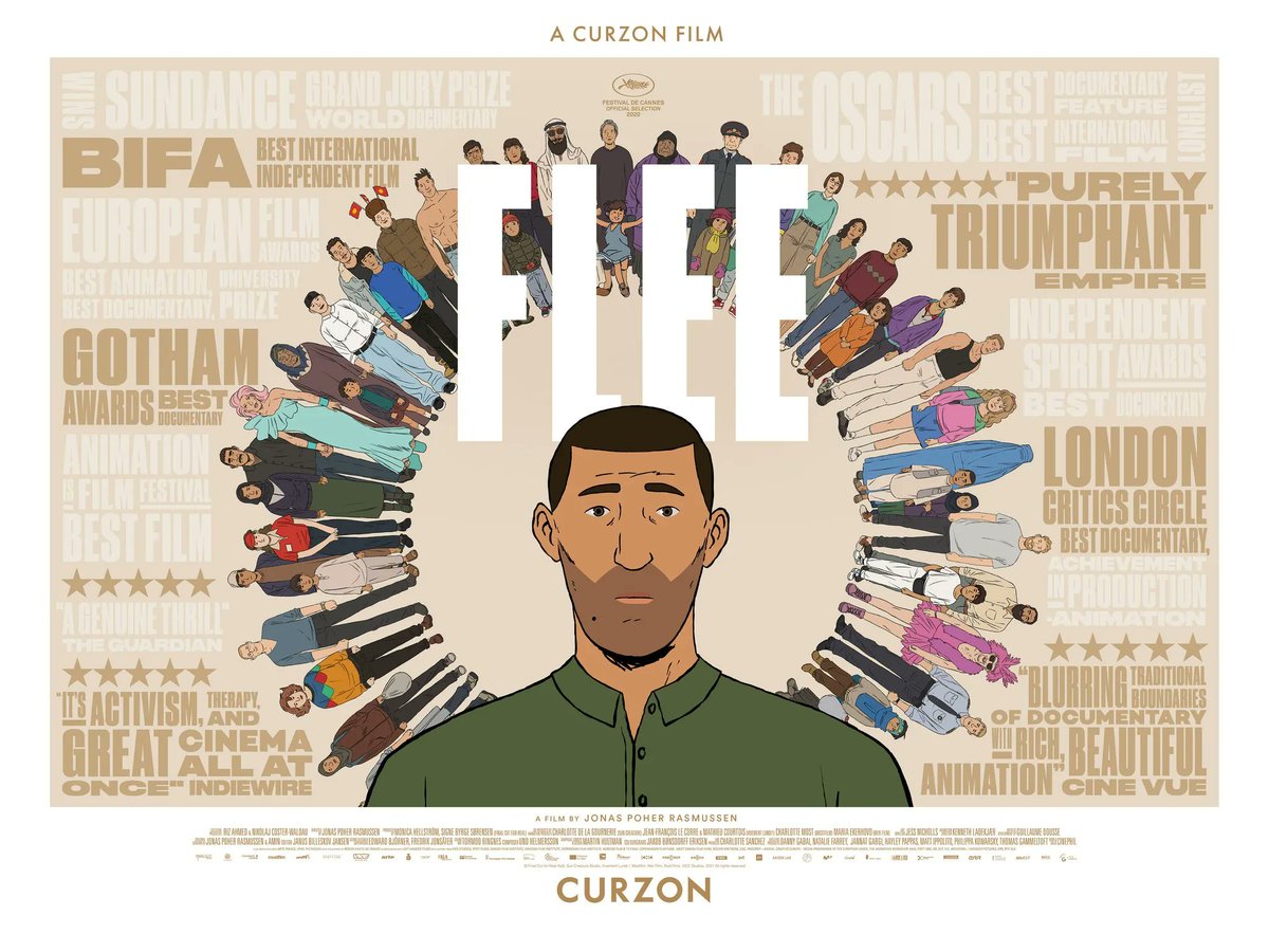 Flee – Film Screening on Monday 20th of June 8.30-10PM
At Norwich Cinema City – Get tickets here
buff.ly/3mHjSbR
Director :Jonas Poher Rasmussen 
Starring :Daniel Karimyar, Fardin Mijdzadeh, Milad Eskandari, Belal Faiz, Elaha Faiz, Zahra Mehrwarz