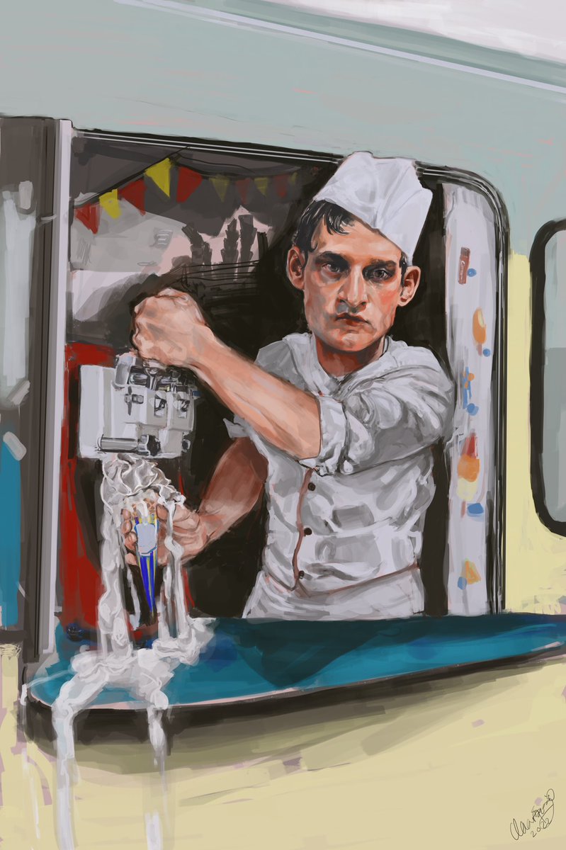 cableclair's tweet photo. Soft Serve. #byclaartjevanswaaij #bycableclair #procreateart #procreate #icecream https://t.co/PkYjA3jtLt