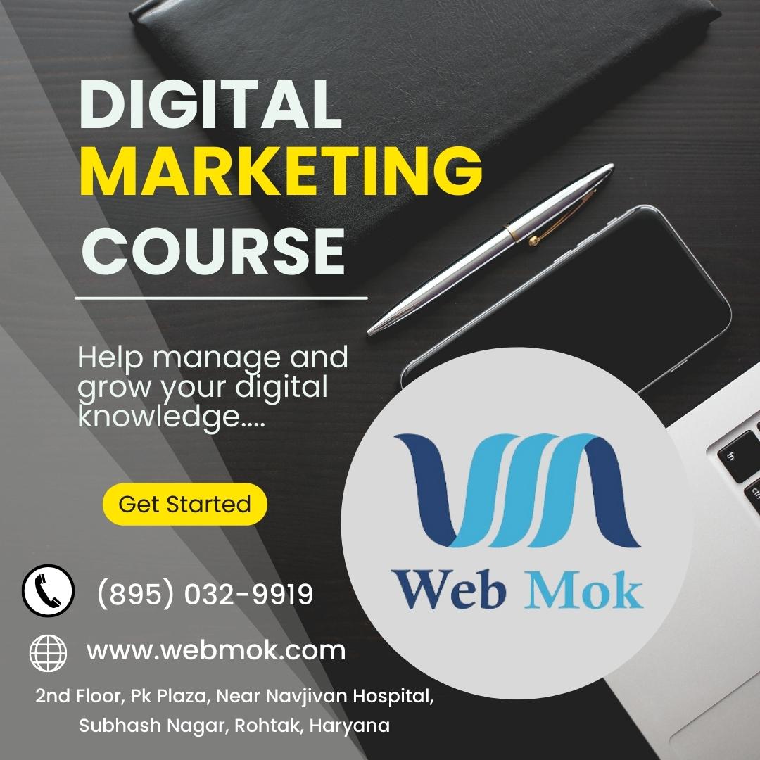 The basics of digital marketing with our free course accredited by Interactive Advertising.
More information visit our site :- webmok.com
Contact us :-+91-(895) 032-9919
#digitalmarketing #webmok #socialmediamarketing #marketing
#onlinemarketing #seoservices