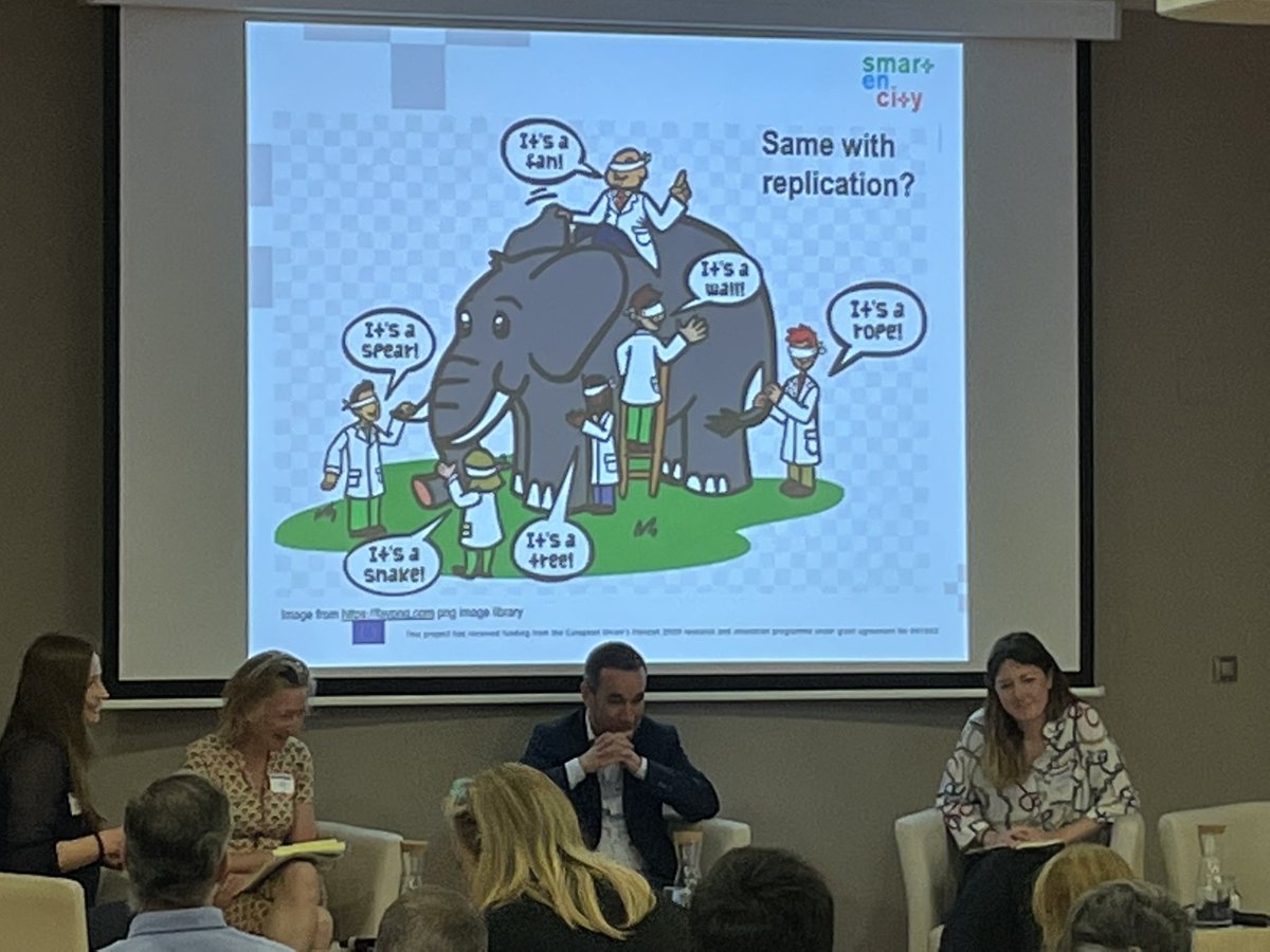What is the smartest city solution without replication? Day 2 of #SmartEnCity Final conference is focussing on replication issues and approaches. Check out #SmartEnCity‘s Toolkit for replication smartencity.eu/outcomes/smart…