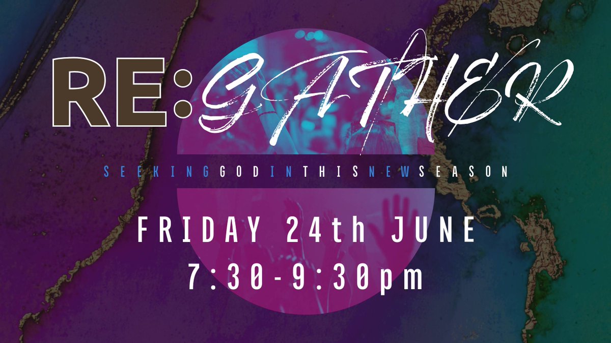 CheltenhamElim's tweet photo. On Friday 24th June, we would like to set aside an evening to encounter God corporately so that we can hear what he has to say to us as a community in this new season.
Join us for an extended time of worship and waiting on God.
#CheltenhamElim #worship #regather #cheltenham https://t.co/quCU8rVKUL