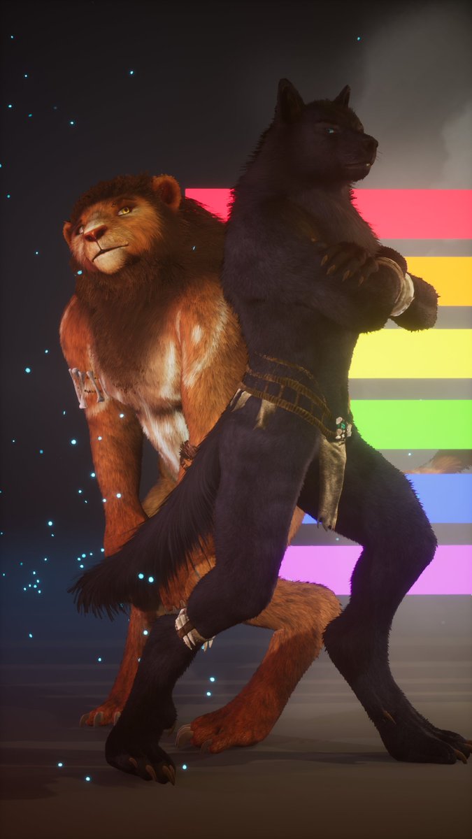 WildLifeRPG's tweet image. Is Pride Month in Kerpal too, and the party never stopped! 

#Pride2022 #furryart #gaming #gaymer #hentai