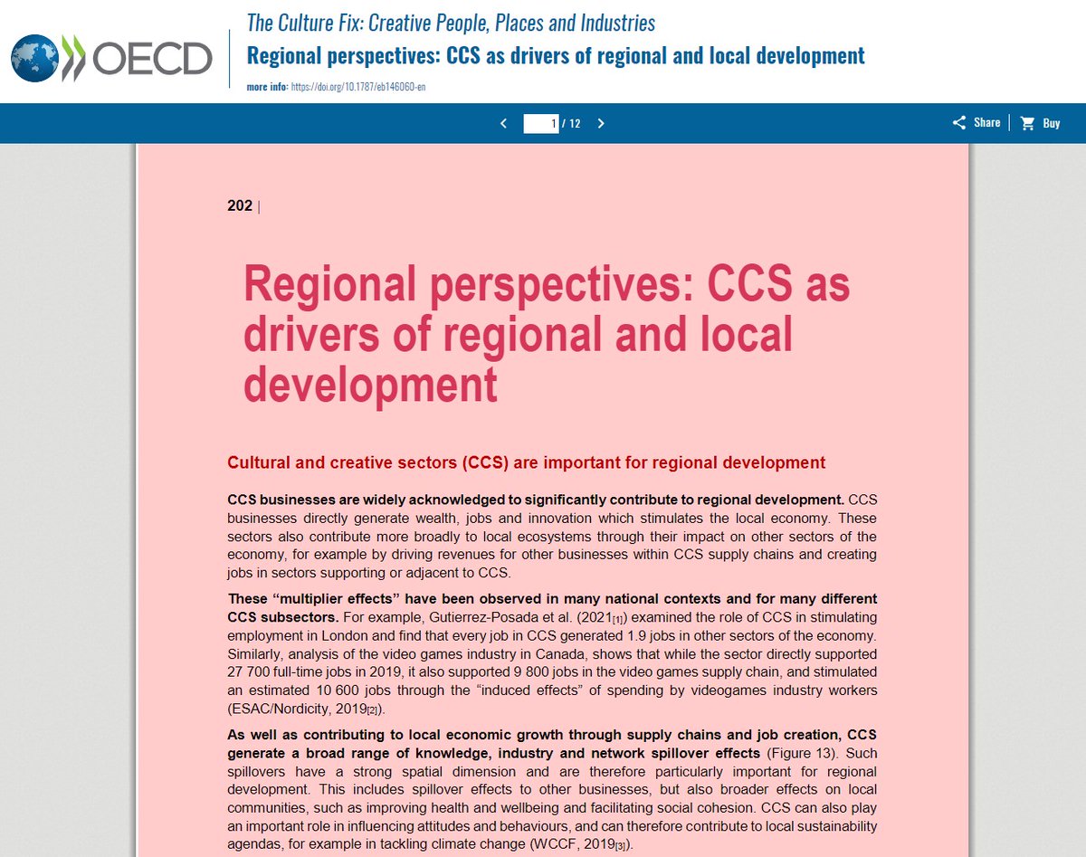 diva_borderless's tweet photo. 🇮🇹 È uscito il report OECD “The Culture Fix - Creative People, Places and Industries”, che spiega come le ICC siano un vero motore dell'impatto sociale ed economico.💡Segnaliamo un interessante capitolo sulle prospettive dei settori musica e musei👉 https://t.co/3s1duFbGlO https://t.co/6t6tXJuNz9
