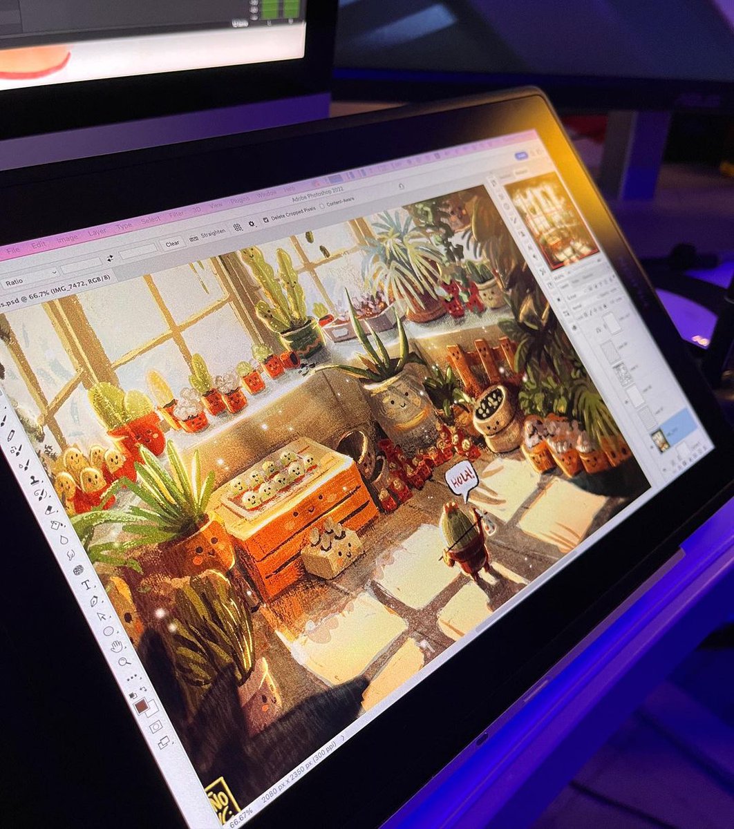 HuionFr's tweet photo. C'est vraiment original pour unartiste de se présenter de cette manière !
Une très belle peinture là 🎨
Bonjour à tous ! Je suis un nouveau cactus ici 🌵😊
@diseno.inc (insta)
#Kamvas pro 13 2.5k
#huion #huionfrance #illustration #workspace #cactus #plants #mignion #instaart #oc https://t.co/XpZHMhne7n