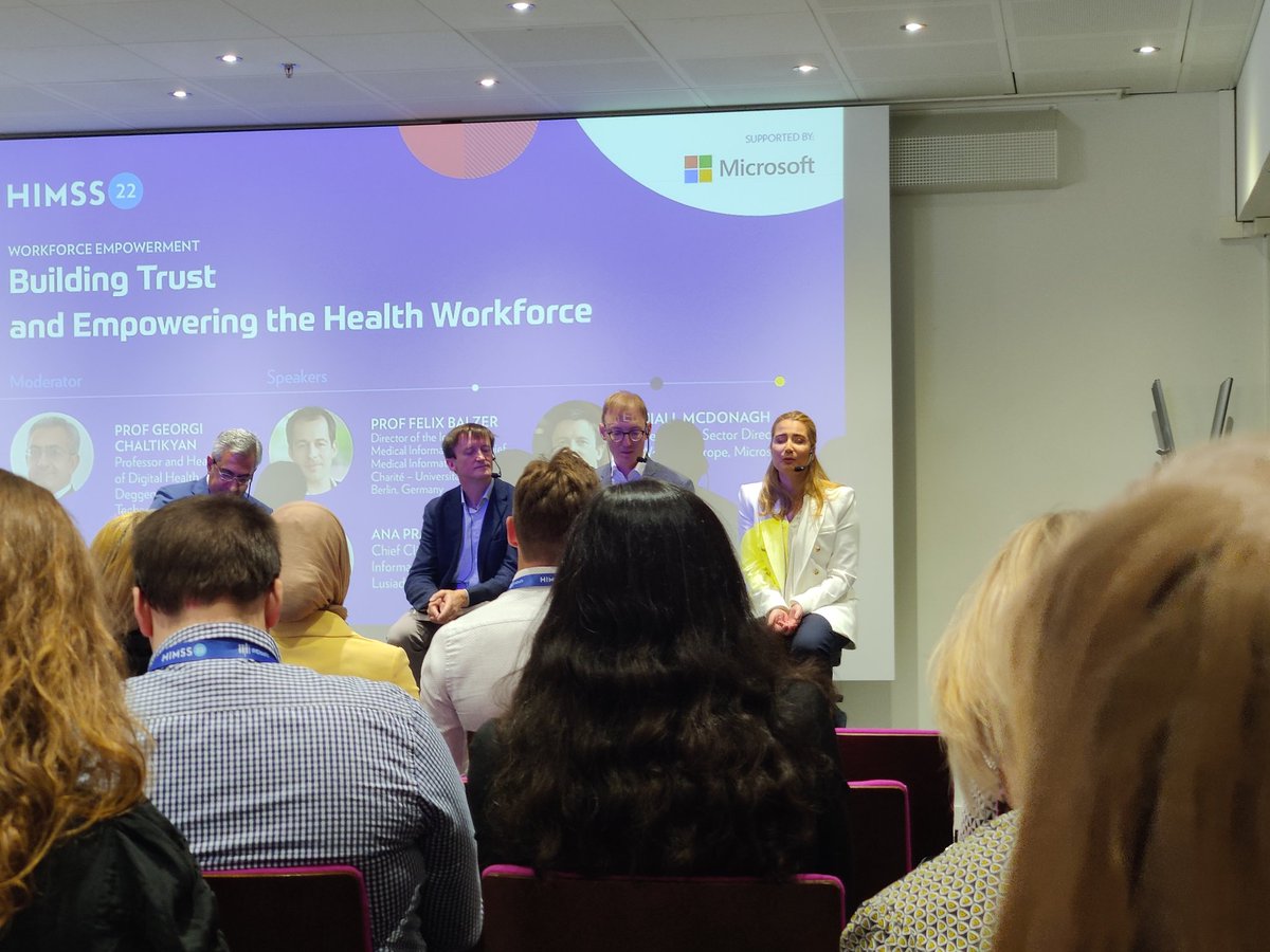 "Crisis management is different to change management" - healthcare professionals were brilliant in adopting digital solutions during COVID-19 pandemic but to retain and continue uptake, we need change management and ongoing support for our healthcare professionals #HIMSS22