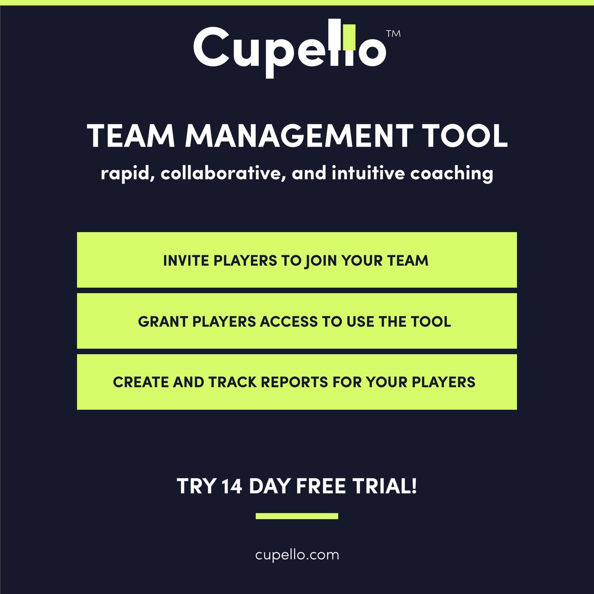 CupelloCoaching's tweet photo. New and improved Team Management Tool! ⚽️📈
Start your 14-Day Free Trial now at https://t.co/vWGLpwM2If and try our features for yourself 💻🔗
#grassrootsfootball #youthfootball #soccercoaching #football #soccer #futbol #Cupello #soccerdrills #footballdrills #footballcoaching https://t.co/2ytxJCRWzp