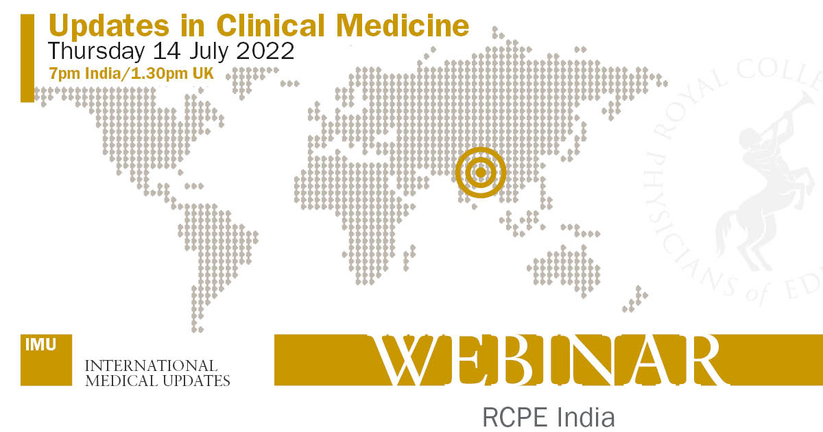 RCPEdinTrainees's tweet photo. On 14 July at RCPE India: Updates in Clinical Medicine there will be talks from: 
➡ Prof Jugal Kishor Sharma
➡ Dr Sushmita Roy Chowdhury @SushmitaRoyC
➡ Prof Vinod Ravindran @12VRavindran
More info and how to book here: https://t.co/r8ykb3Gvsl #rcpeIndia22 https://t.co/bbFXjndkFY