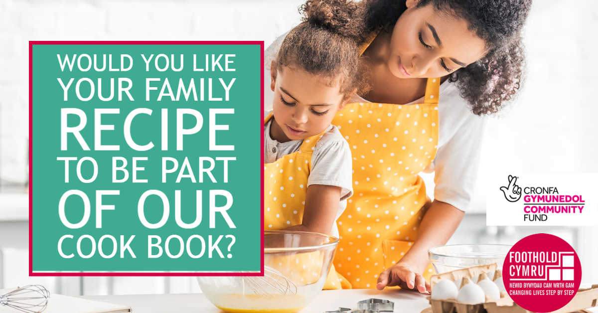FootholdCymru's tweet photo. Our #Back2Basics team are putting together an intergenerational recipe book and we would love for you to be included! Just click the link and tell us about your favourite recipe!
https://t.co/yDn8UYLhLG
#FootholdCymru #FavouriteRecipe #Recipe
@TNLComFundWales https://t.co/6LWmxcwN9k